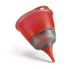 Cuisipro 3-in-1 Funnel Kit - Three Funnels In One | Plastic (Red)