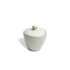 Carmel Ceramica Cozina Sugar Bowl with Lid | White Storage Bowl